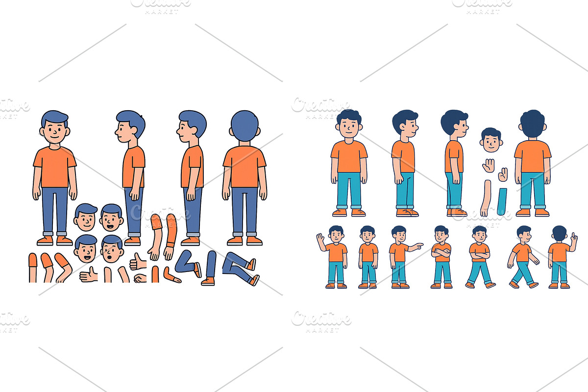 Character design set featuring, an Illustration by ZinetroN
