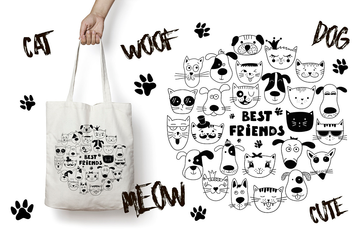 Hand drawn big bundle with animals, an Animal Illustration by Alona Savchuk (Photo 12 of 21)
