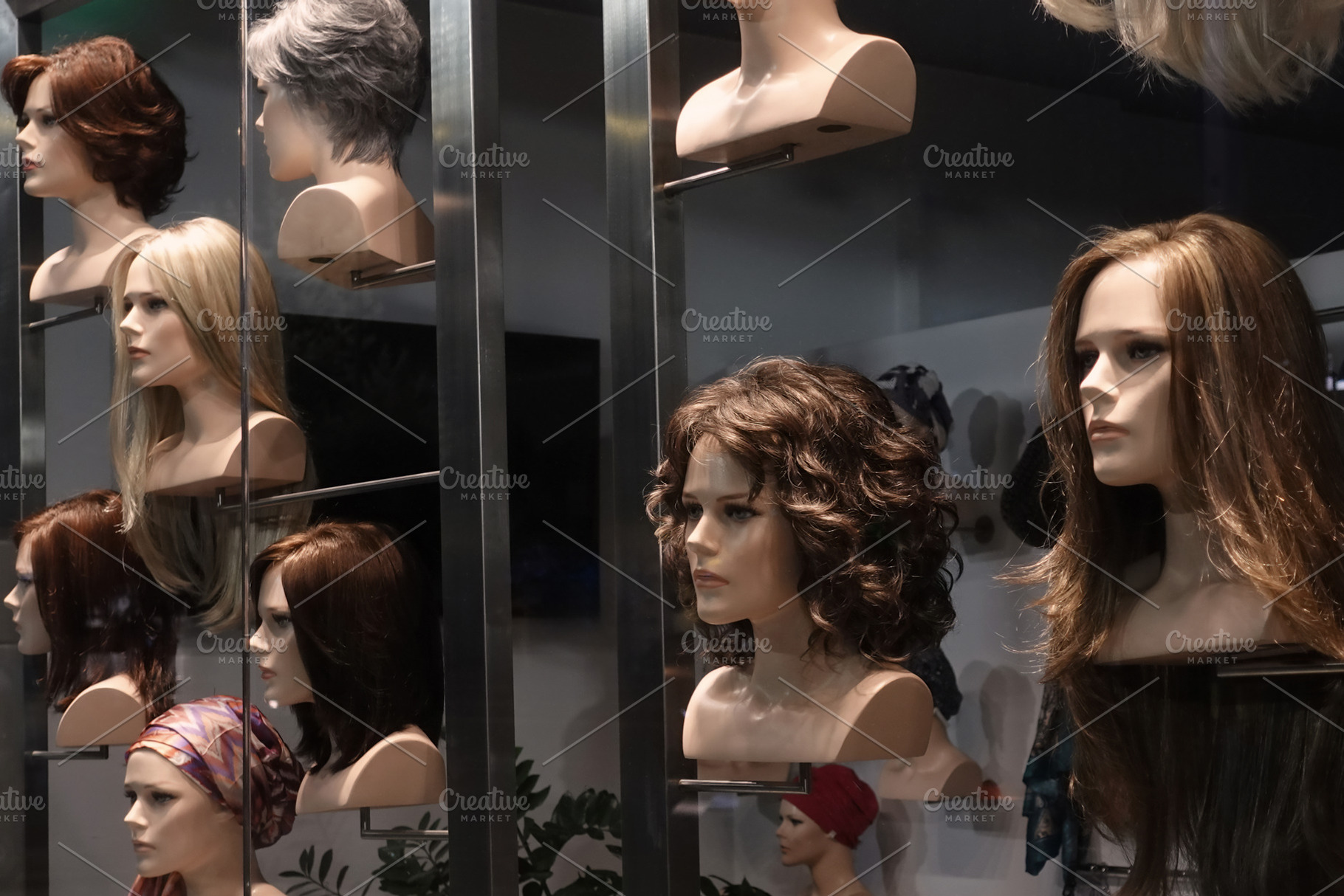 Mannequin Doll Heads With Wigs, a Beauty & Fashion Photo by sirylok