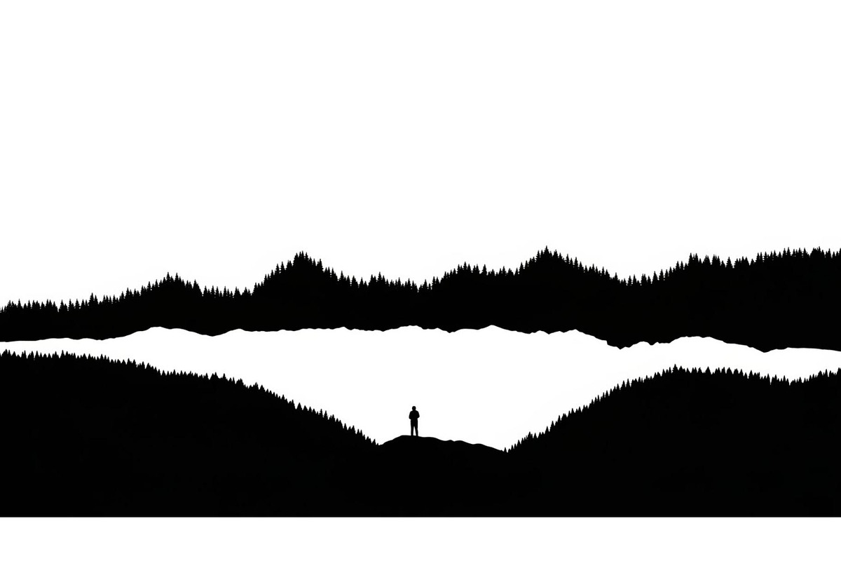 Mountain Pines Silhouette, a Graphic by hafijul (Photo 3 of 17)