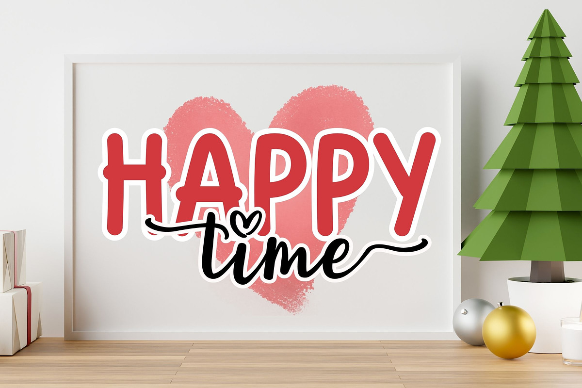 Family Christmas Font Duo, a Script Font by AnningArts (Photo 3 of 11)