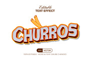 Churros Text Effect 3D Wave Style, a Layer Style Add-On by Mockmenot (Thumbnail 1 of 2)