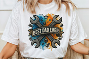 Best Dad Ever PNG, Father's Day PNG, an Illustration by DreamCafeArt (Thumbnail 3 of 7)