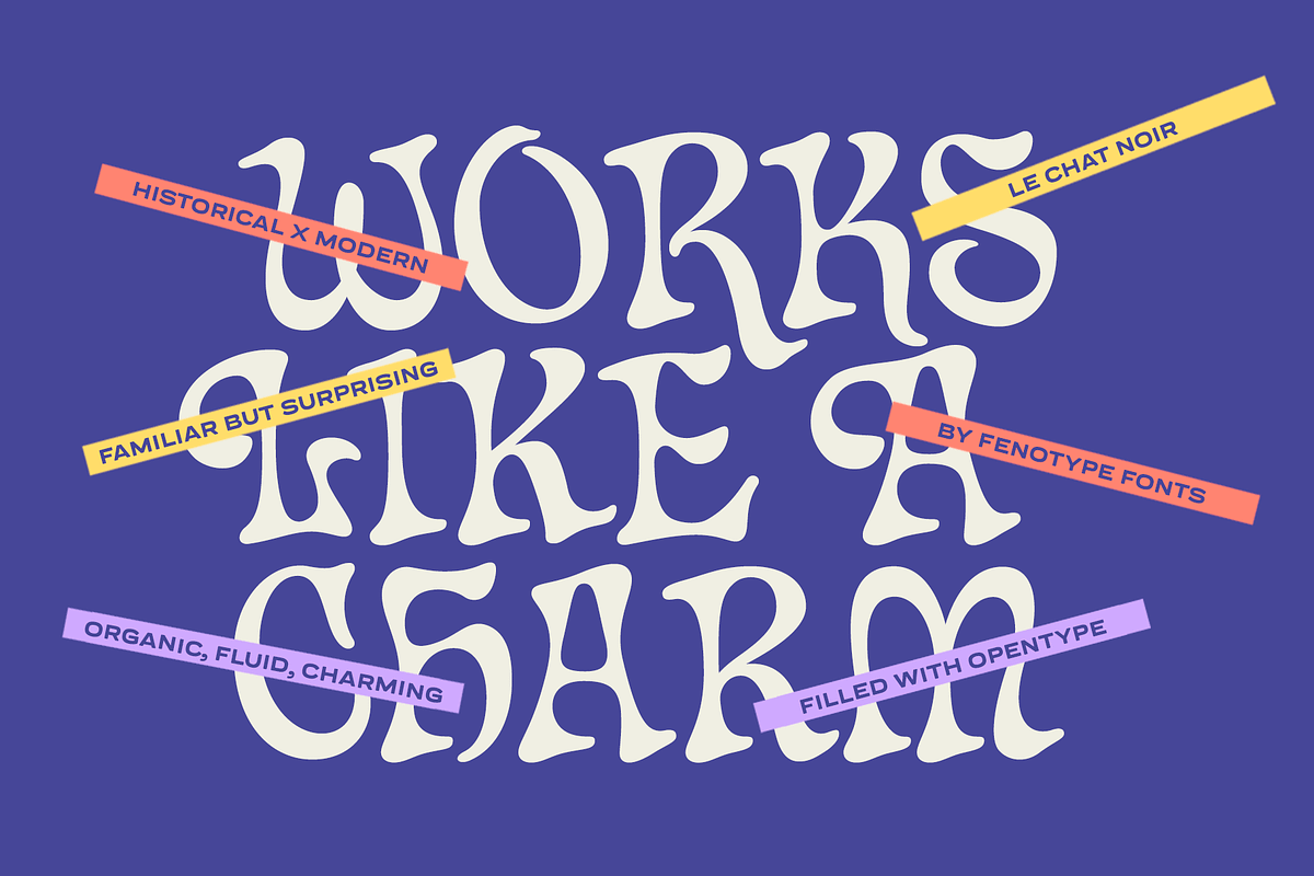 Chat Noir - Art Nouveau Font, a Serif Font by Fenotype (Photo 11 of 15)