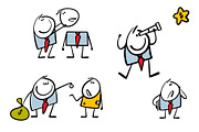 Cartoon business set 1., an Illustration by eka panova (Thumbnail 6 of 6)