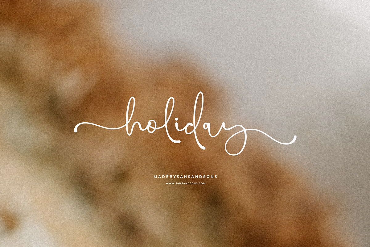 Mathilda - Modern Script, a Script Font by Sans & Sons (Photo 7 of 10)