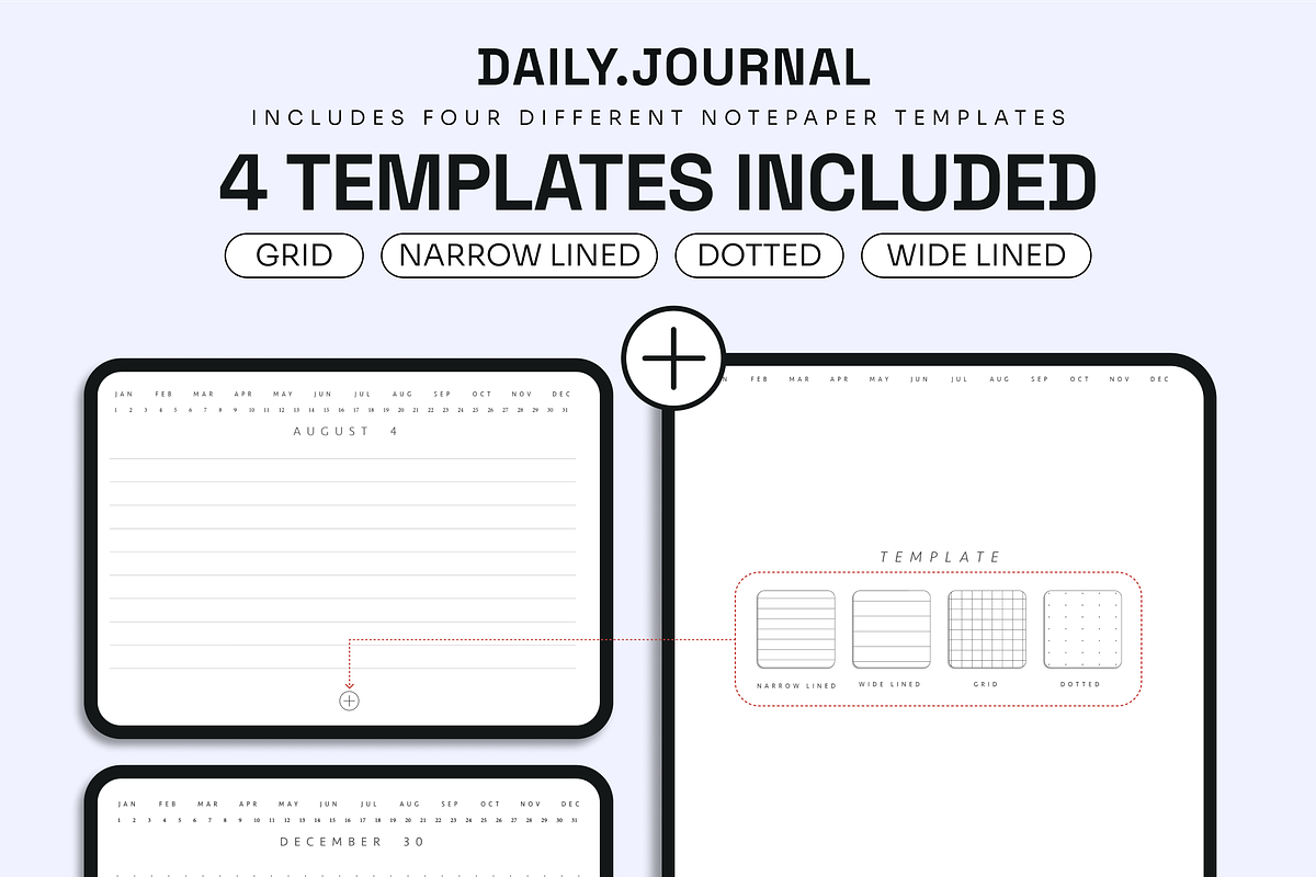 Digital Daily Journal For Goodnotes, a Presentation Template by EchoDivision (Photo 3 of 5)