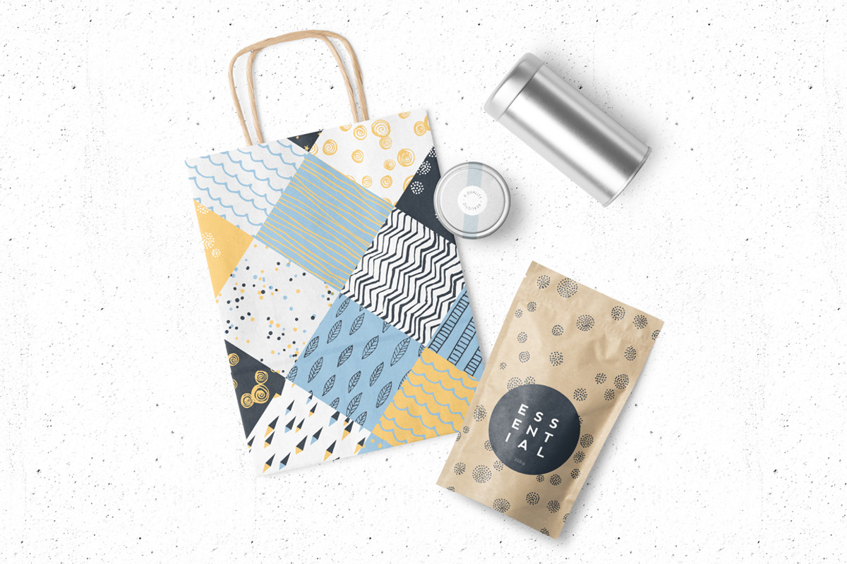 10 Seamless Hand Drawn Patterns v.4 preview 4