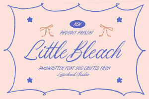 Little Bleach Handwritten Font Duo, a Handwritten Font by Letterhend Studio