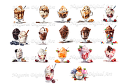 Delicious Watercolor Ice Cream, an Object Graphic by Negarin Digital Art (Thumbnail 3 of 9)
