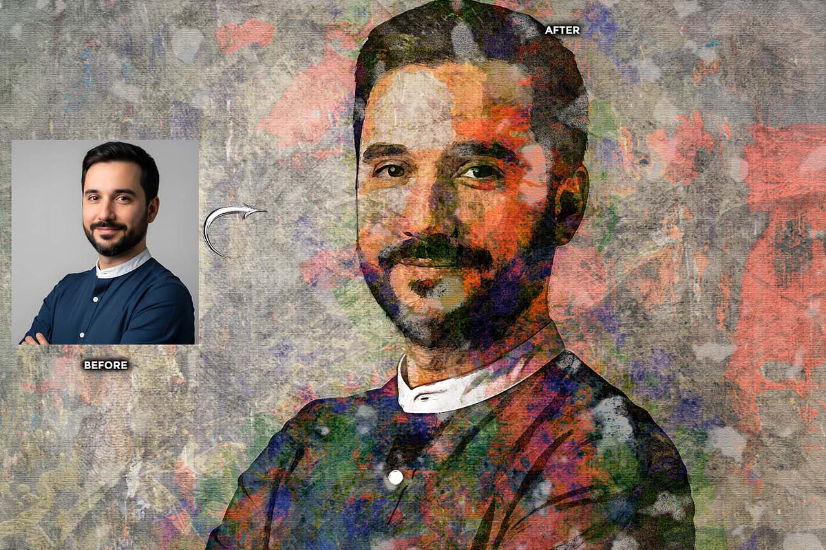 REAL PAINT ARTIST FX Ps Action, an Action Add-On by Studio Retouch (Photo 9 of 11)
