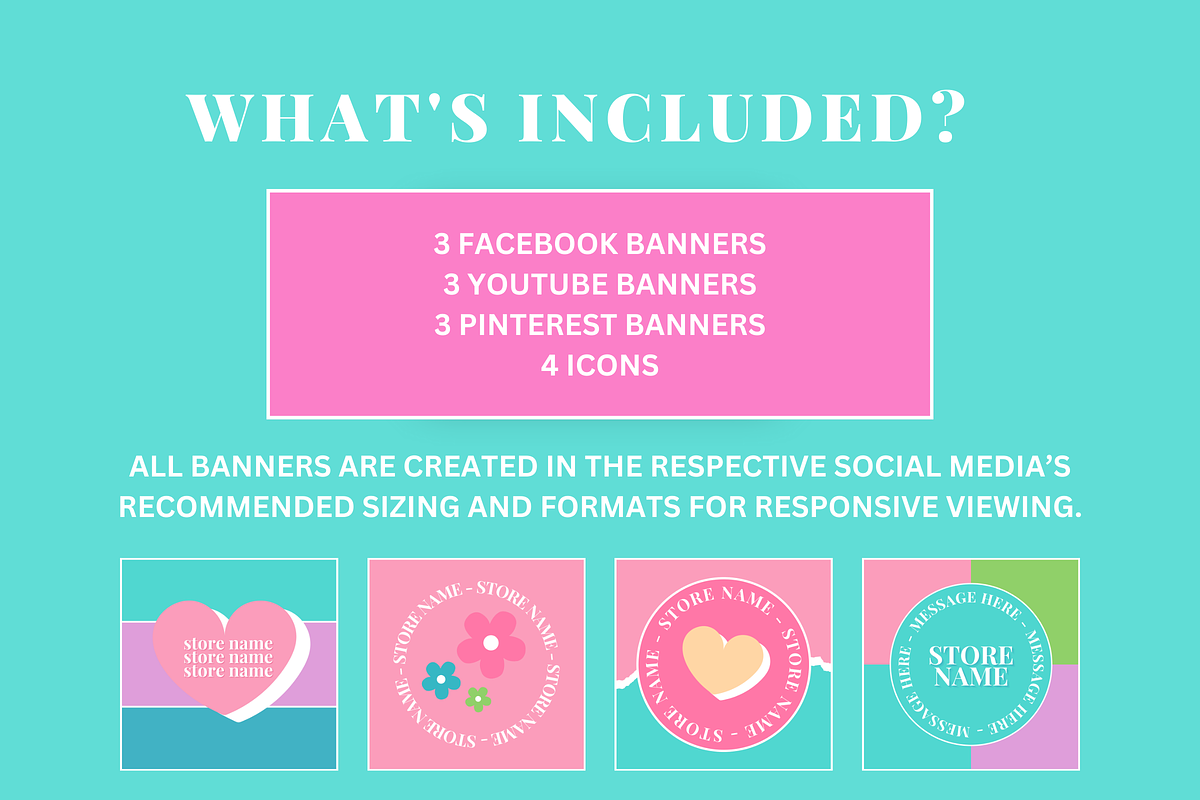 Colorful Social Media Templates, a Social Media Template by SunshineStudioBoutique (Photo 3 of 9)