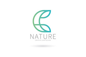 C monogram, Nature logo, a Branding & Logo Template by Logocreative