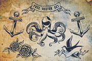 Old school tattoo Mooring font, a Script Font by DGIM studio (Thumbnail 6 of 6)