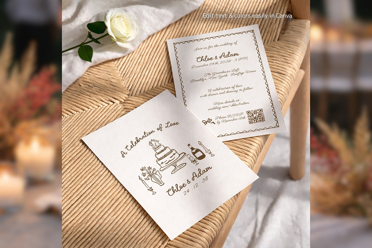 Wedding Invitation QR Code bd003, an Invitation Template by TyphoonStudio (Photo 4 of 8)