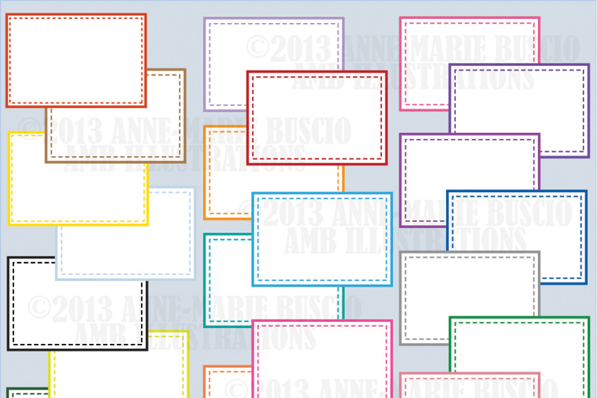 Colorful frames and Labels AMB-477