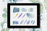 Watercolor Procreate Brushes, a Brush Add-On by Angela Roze (Thumbnail 7 of 9)