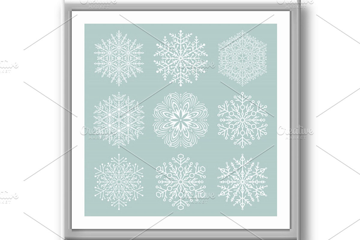 Set of Snowflakes, a Texture Graphic by FineArtStudio (Photo 3 of 3)