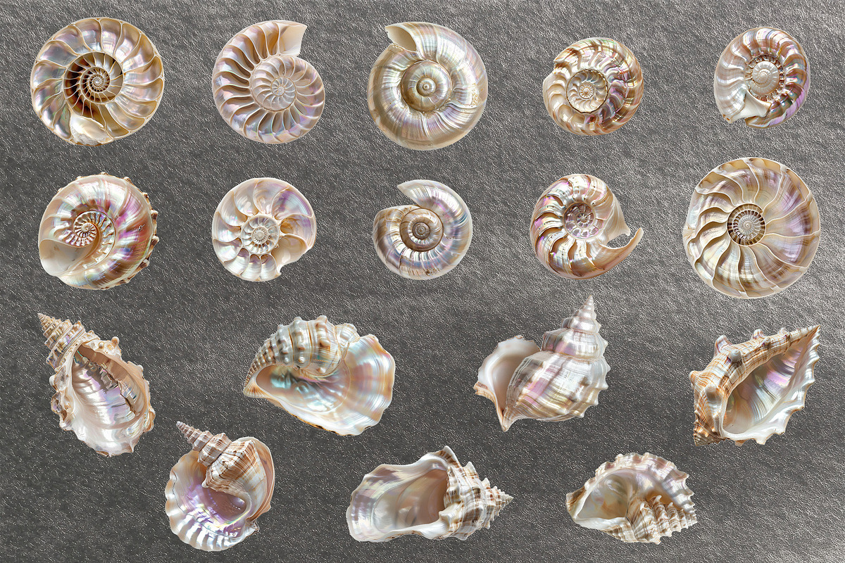 Seashells & Pearls PNG Collection, an Object Graphic by Olha Kostiuk (Photo 2 of 5)