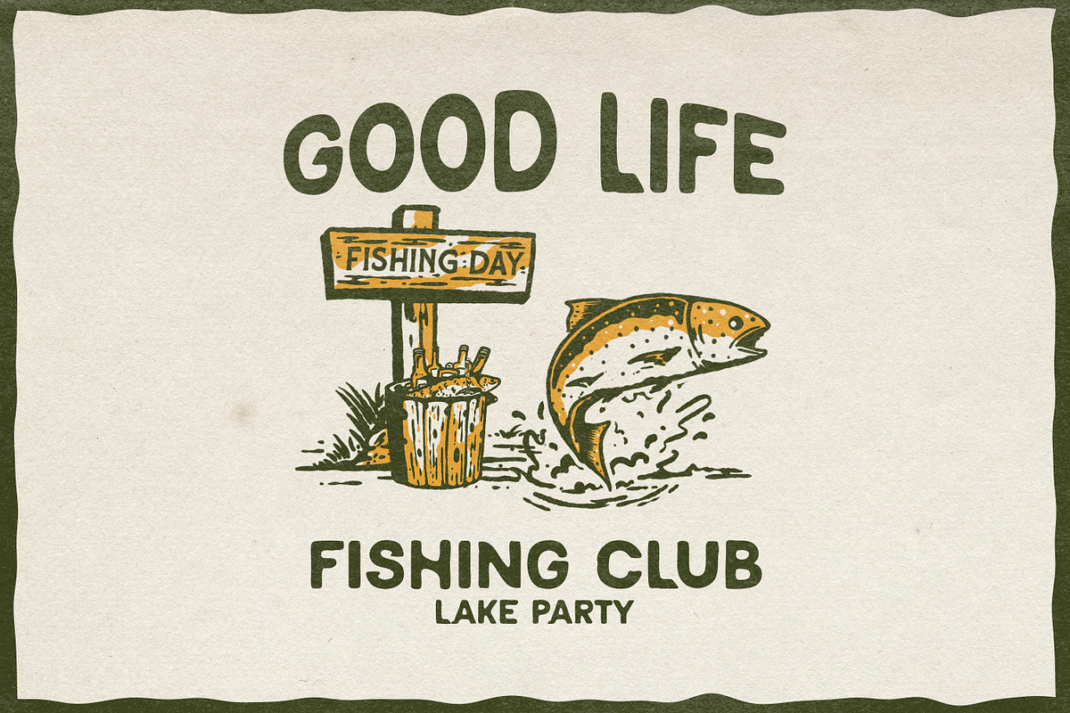 Fishing Outdoor Illustrations, an Object Illustration by Oldden Works (Photo 4 of 11)