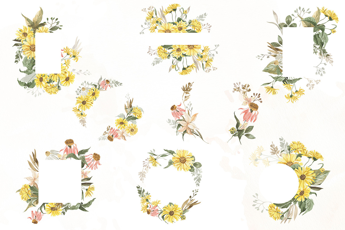 Early autumn, watercolor flowers, a Decorative Illustration by Love Watercolor Store (Photo 8 of 13)