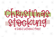 Christmas Stocking, a Font by Dansie Design (Thumbnail 1 of 8)