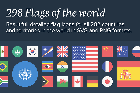 The Flags Of The World Icon Set