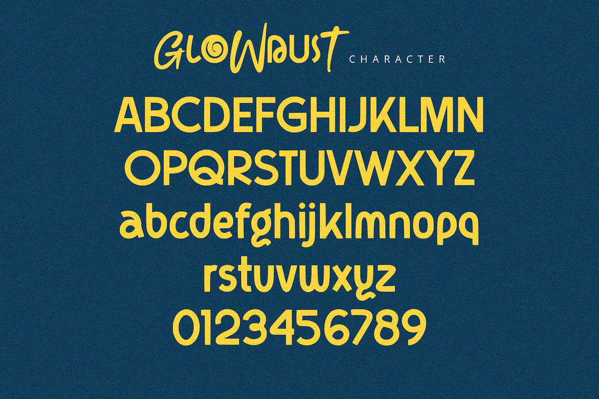 Glowdust - Display Sans, a Sans Serif Font by Alpaprana (Photo 8 of 10)