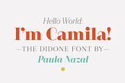 Camila, a Serif Font by Latinotype (Thumbnail 1 of 13)