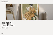4x5 Floor Leaning Frame Mockup, a Household Mockup by mockupize (Thumbnail 4 of 7)