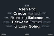 Asen Pro Fonts Family, a Sans Serif Font by Asenbayu (Thumbnail 3 of 15)