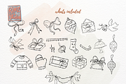 Hand-Drawn Christmas Doodle SVG PNG, a Seasonal Illustration by RimzStudio (Thumbnail 6 of 11)