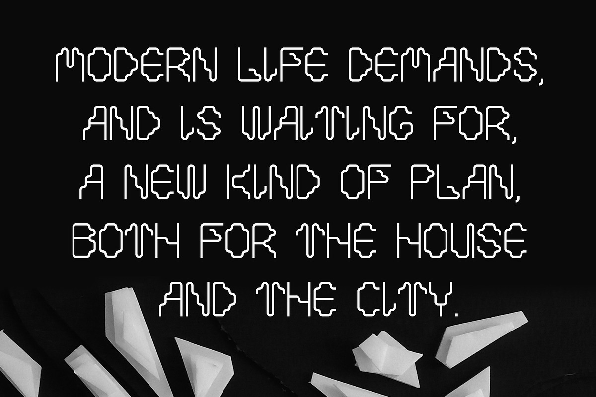 Decorative cyberpunk font, a Sans Serif Font by VyacheslavKolb (Photo 5 of 5)