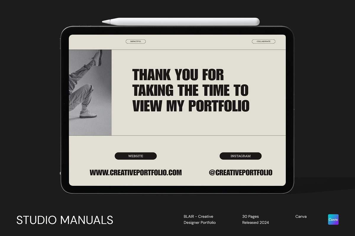 BLAIR – Creative Designer Portfolio, a Social Media Template by Studio Manuals (Photo 7 of 8)
