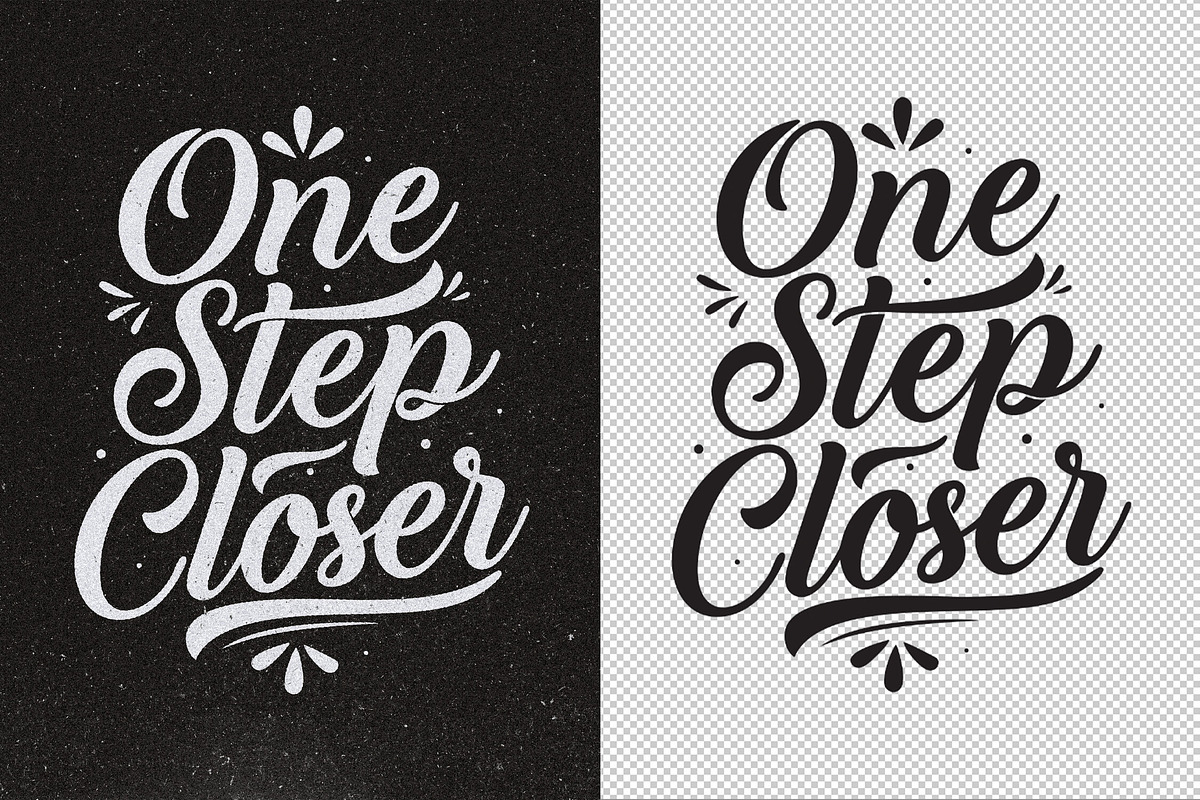 Lettering Quotes + PSD Effect, an Object Graphic by Design Squad (Photo 4 of 4)
