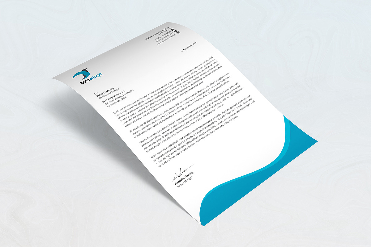 Letterhead, a Stationery Template by DesignDevisers (Photo 3 of 10)