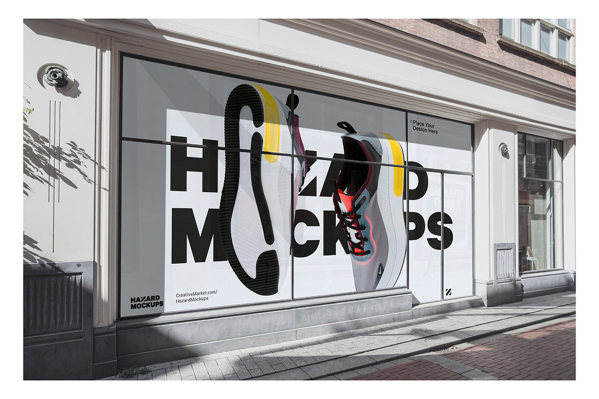 7x Shop Facade Mockup Bundle, an Advertising Mockup by HAZARD MOCKUPS (Photo 9 of 14)