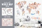 Animal World Map Creator 2, an Animal Illustration by VerAna (Thumbnail 1 of 11)
