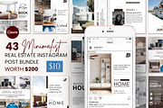 Minimalist Real Estate Bundle, a Social Media Template by Design Space (Thumbnail 1 of 6)