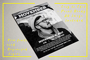 MOVEMBER Party Flyer Template, a Flyer Template by Millusti (Thumbnail 2 of 3)