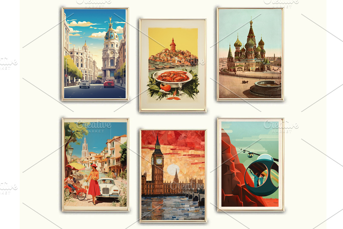 Travel Prints Bundle 600+ Vintage, a Wallpaper Photo by Chipshpow Graphics (Photo 3 of 13)