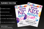Kids Birthday Party Flyer Template, a Flyer Template by designblends@gmail.com (Thumbnail 2 of 3)