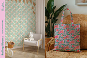 Rolling Blooms seamless patterns, a Pattern Graphic by Flora Wild Designs (Thumbnail 3 of 5)