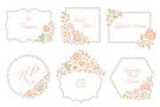 Glitter wedding flowers and leaves, an Illustration by antuanetto (Thumbnail 9 of 14)