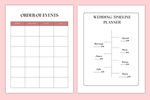 Editable 2024 Wedding Planner Canva