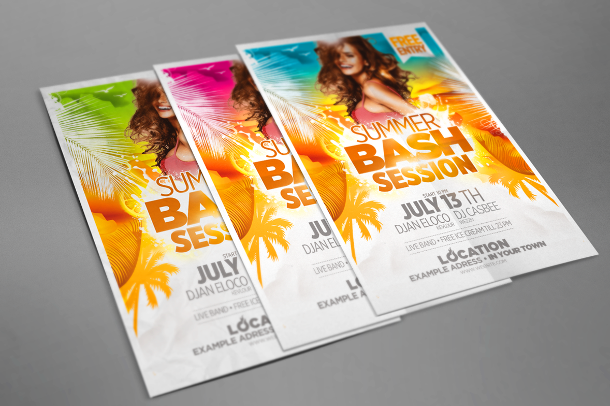 Summer Bash Session, a Flyer Template by aigenart (Photo 2 of 5)