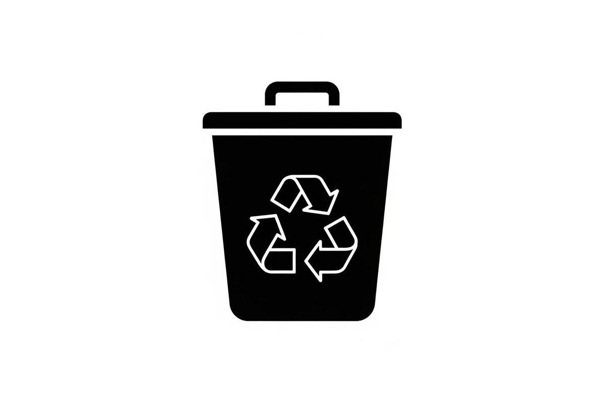 Recycling Bin Minimal Silhouette, a Graphic by Designer_Momina (Photo 14 of 14)