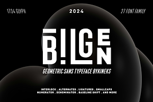 Bilgen | Geometric Sans
