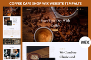 Coffee Website Templates - WIX, a Wix Template by Gsrwebdesign (Thumbnail 1 of 6)
