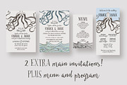 Octopus Wedding Invitation Suite, an Invitation Template by Knotted Design (Thumbnail 3 of 5)